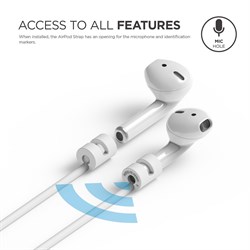 Шнурок Elago для AirPods Strap (Белый) (ESTR-AP-WH) - фото 25624