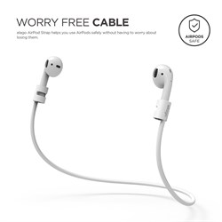 Шнурок Elago для AirPods Strap (Белый) (ESTR-AP-WH) - фото 25625