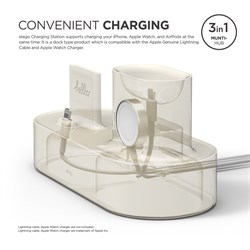 Док-станция Elago для AirPods 3-in-1 Charging hub (Белый) (EST-TRIO-CWH) - фото 25665