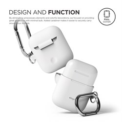 Чехол Elago для AirPods Hang case (Белый, Светящийся в темноте) (EAPSC-HANG-LUBL) - фото 25677