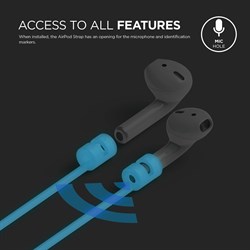 Шнурок Elago для AirPods Strap (Белый, Светящийся в темноте) (ESTR-AP-LUBL) - фото 25694