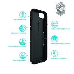 Чехол-накладка Speck Presidio для iPhone 6/6s/7/8, цвет "черный" - фото 25798
