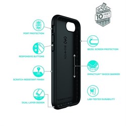 Чехол-накладка Speck Presidio Sport для iPhone 7/8, цвет "чёрный/серый/чёрный" (104441-6683) - фото 25824