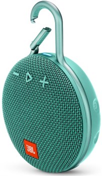 Портативная акустика JBL Clip 3, (Цвет: Бирюзовый) (JBLCLIP3TEAL) - фото 25944