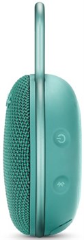 Портативная акустика JBL Clip 3, (Цвет: Бирюзовый) (JBLCLIP3TEAL) - фото 25945
