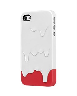 Пластиковый чехол SwitchEasy Melt Cases White/Red iPhone 4 / 4S