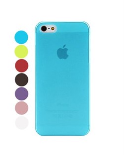 Чехол Разноцветный Прозрачный Матовый Ультратонкий для iPhone 5, Твердый