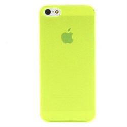 Чехол Разноцветный Прозрачный Матовый Ультратонкий для iPhone 5, Мягкий