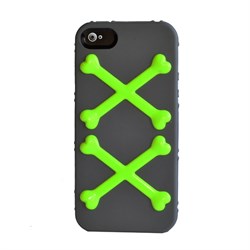 Чехол SwitchEasy Bones Gray/Green Серый/Зеленый для iPhone 5