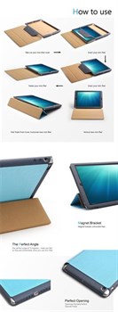 Чехол книжка Gissar Cover Case White для iPad Mini