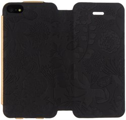 Чехол-книжка Gissar Flora Black для iPhone 5