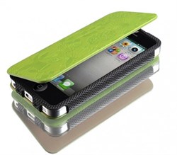 Чехол-книжка Gissar Flora Green для iPhone 5