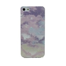 Чехол накладка Cosmos White Purple для iPhone 5