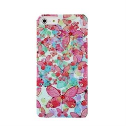 Пластиковый чехол со стразами Butterflys Diamonds для iPhone 5