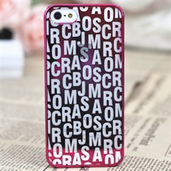 Пластиковый дизайн чехол-накладка Marc Jacobs Purple для iPhone 5