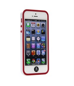 Бампер сборный двойной White/Red для iPhone 5