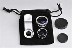 Объектив для iPhone. Набор 3 в 1: Объектив Fisheye, широкоугольный и макро - фото 4789