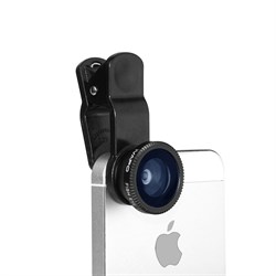 Объектив для iPhone. Набор 3 в 1: Объектив Fisheye, широкоугольный и макро - фото 4790