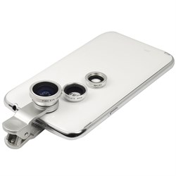 Объектив для iPhone. Набор 3 в 1: Объектив Fisheye, широкоугольный и макро - фото 4792
