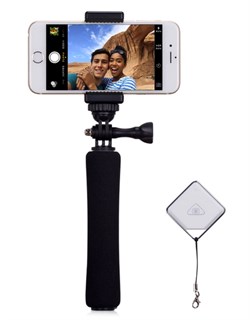 КОМПАКТНЫЙ МОНОПОД ДЛЯ СЕЛФИ MOMAX KMS2. МОНОПОД ДЛЯ ТЕЛЕФОНА IPHONE 4/5/5S/6, SAMSUNG ИЛИ ANDROID С BLUETOOTH КНОПКОЙ