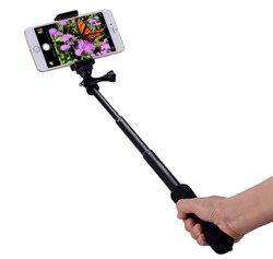 КОМПАКТНЫЙ МОНОПОД ДЛЯ СЕЛФИ MOMAX KMS2. МОНОПОД ДЛЯ ТЕЛЕФОНА IPHONE 4/5/5S/6, SAMSUNG ИЛИ ANDROID С BLUETOOTH КНОПКОЙ