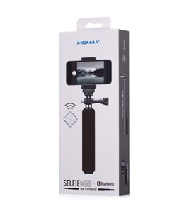 КОМПАКТНЫЙ МОНОПОД ДЛЯ СЕЛФИ MOMAX KMS2. МОНОПОД ДЛЯ ТЕЛЕФОНА IPHONE 4/5/5S/6, SAMSUNG ИЛИ ANDROID С BLUETOOTH КНОПКОЙ