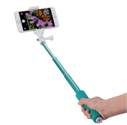 КОМПАКТНЫЙ МОНОПОД ДЛЯ СЕЛФИ MOMAX KMS2. МОНОПОД ДЛЯ ТЕЛЕФОНА IPHONE 4/5/5S/6, SAMSUNG ИЛИ ANDROID С BLUETOOTH КНОПКОЙ