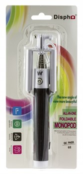 Компактный монопод для селфи Dispho с кнопкой - фото 5371