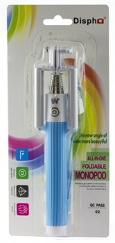 Компактный монопод для селфи Dispho с кнопкой - фото 5372