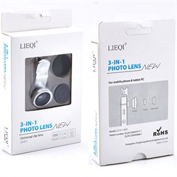 Объектив для iPhone. Набор 3 в 1: Объектив Fisheye, широкоугольный и макро - фото 5465