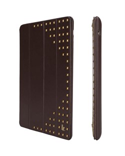 Чехол книжка JisonCase Premium Studded для Apple iPad 2/3/4 (Коричневый)
