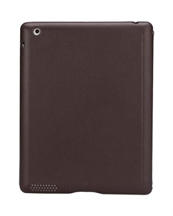 Чехол книжка JisonCase Premium Studded для Apple iPad 2/3/4 (Коричневый)