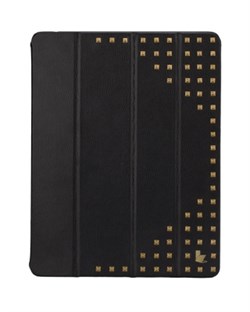 Чехол книжка JisonCase Premium Studded для Apple iPad 2/3/4 (Черный)