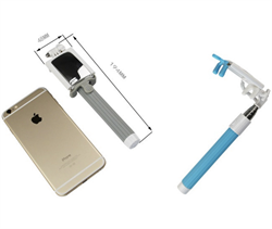 Компактный монопод для селфи с кабелем и зеркалом - фото 5568