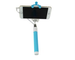 Компактный монопод для селфи с кабелем и зеркалом - фото 5571