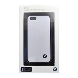 Чехол-накладка BMW для iPhone SE/5/5S Logo Signature Hard White - фото 5791