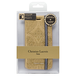 Чехол-книжка для iPhone 6/6s Christian Lacroix Paséo Collection Embossed design elastic Moleskin closing - фото 5859