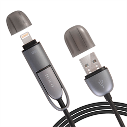 Универсальный кабель Lightning+Micro USB HOCO Two in One - фото 7182