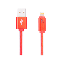 Кабель для iPhone/iPad HOCO Metall Jelly Knitted Lightning 120см - фото 7216