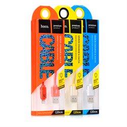 Кабель для iPhone/iPad HOCO Metall Jelly Knitted Lightning 120см - фото 7222