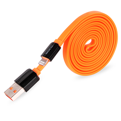 Кабель для iPhone/ iPad HOCO Lightning-USB Data Cable Colourful Flat 120cм - фото 7249