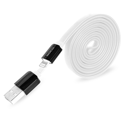 Кабель для iPhone/ iPad HOCO Lightning-USB Data Cable Colourful Flat 120cм - фото 7253