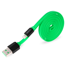 Кабель для iPhone/ iPad HOCO Lightning-USB Data Cable Colourful Flat 120cм - фото 7255