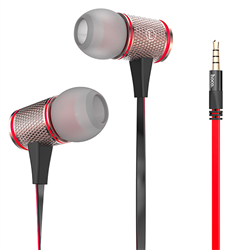 Наушники-вкладыши HOCO Wire Earphone, гарнитура+управление - фото 7559