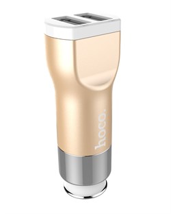 Автомобильный адаптер питания HOCO UC201  3.4А  2USB  - фото 7931