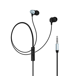 Наушники-вкладыши HOCO Wire Earphone, гарнитура+управление без громкости - фото 7948