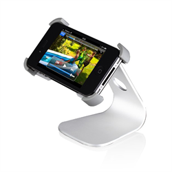 Подставка Just Mobile Xtand для iPhone 4, 5, 5s, SE и iPod Touch, алюминиевая, с функцией поворота на 360 градусов - фото 8332