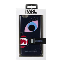 Чехол-накладка Karl Lagerfeld для iPhone 6/6S Monster Choupette Hard, Blue - фото 8929