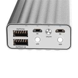 Внешний аккумулятор REMAX Vanguard series 20000мА, 2USB - 1A/2.1A  - фото 9064