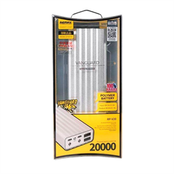 Внешний аккумулятор REMAX Vanguard series 20000мА, 2USB - 1A/2.1A  - фото 9068
